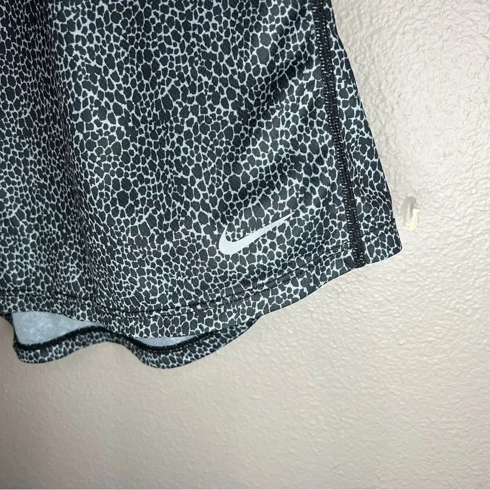 Nike y2k leopard print mesh racerback athletic tank top women’s size small